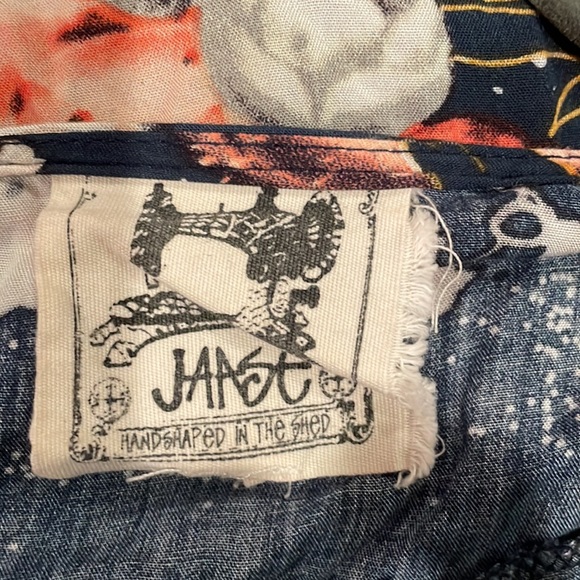 Jaase Floral Bell Sleeve Boho Hi-Lo Top Large - Picture 7 of 11